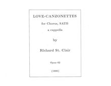 Partition complète, Love-Canzonettes, St. Clair, Richard