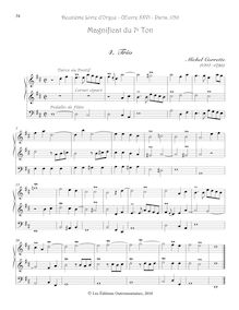 Partition , Trio, Deuxième Livre d’Orgue, Corrette, Michel par Michel Corrette