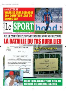 Le Sport - 29/12/2020
