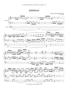 Partition Präludium I en C-dur, 16 Große Präludien für die Orgel
