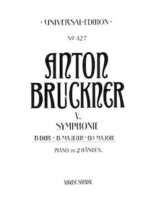 Partition complète,  Phantastische , Glaubenssinfonie, Bruckner, Anton