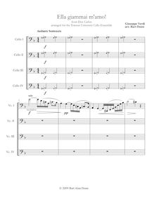 Partition complète, Ella giammai m amo! par Giuseppe Verdi