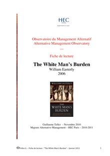 The White Man s Burden - de William Easterly