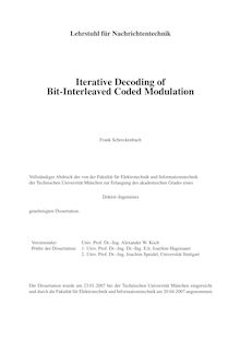Iterative decoding of bit interleaved coded modulation [Elektronische Ressource] / Frank Schreckenbach