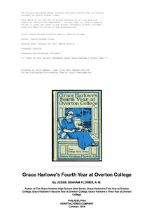 Grace Harlowe s Fourth Year at Overton College
