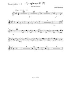 Partition trompette 1 (C), Symphony No.8, E major, Rondeau, Michel par Michel Rondeau