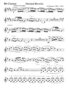 Partition clarinette solo , partie, 2 pièces pour orchestre, Deux morceaux pour orchestre