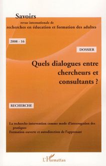 Quels dialogues entre chercheurs et consultants ?