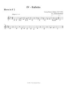 Partition cor 2 (pour Trombone 2), Little Baroque , Rondeau, Michel par Michel Rondeau
