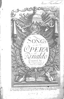 Partition Selections, Rinaldo, Handel, George Frideric