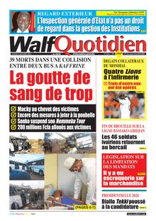 Walf Quotidien N° 9236 - Du lundi 9 janvier 2022