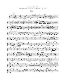 Partition hautbois 1, 2/anglais cor, Symphony No.9, Symfonie č.9, Z nového světa, From the New World