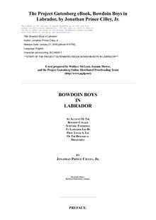 Bowdoin Boys in Labrador - An Account of the Bowdoin College Scientific Expedition to Labrador led by Prof. Leslie A. Lee of the Biological Department