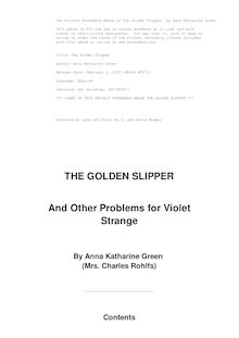 The Golden Slipper : and other problems for Violet Strange