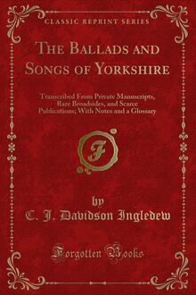 Ballads and Songs of Yorkshire