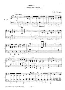 Partition de piano, Concertino, Ein musikalischer Scherz für die Violine mit Begleitung von 2 Violinen, Viola, Cello & Contrabass nebst 5 Kinderinstrumenten