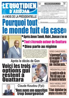 Le Quotidien d’Abidjan n°2883 - Du mardi 14 juillet 2020