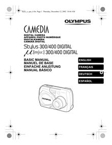 Notice Appareil Photo numériques Olympus  Stylus 400 Digital