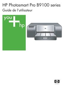 Notice Imprimantes HP  Photosmart Pro B9180