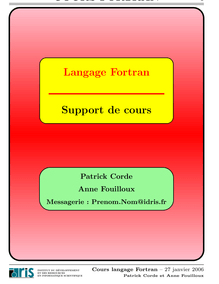 COURS FORTRAN