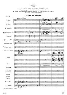 Partition Act I, Carmen, Opéra-comique en quatre actes, Bizet, Georges