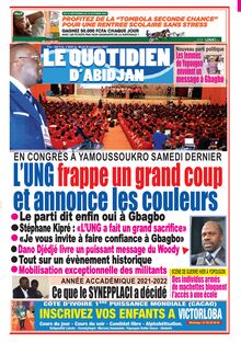 Le Quotidien d’Abidjan n°4026 - du Mardi 28 septembre 2021