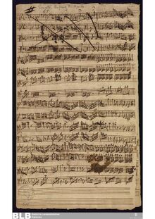 Partition complète, Sonata grossa en C minor, C minor, Molter, Johann Melchior