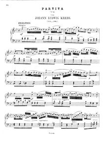 Partition No. 6, partitas, Keyboard, Krebs, Johann Ludwig