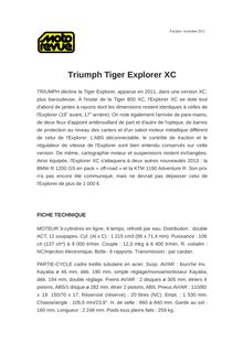 Triumph Tiger Explorer XC