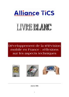 Développement de la télévision mobile en France : Éléments ...