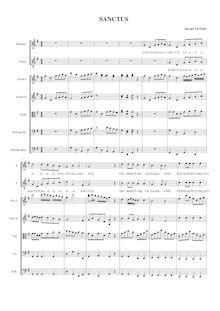 Partition Sanctus en sol magg. per chœur a 2 voci e archi (2004), Sanctus en sol magg. (2004)
