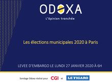 Sondage Odoxa/Le Figaro - Municipales Paris (26/01/2020)