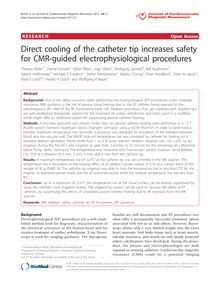 Direct cooling of the catheter tip increases safety for CMR-guided electrophysiological procedures