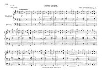 Partition Postlude, 2 Compositions pour orgue, Whiting, George Elbridge