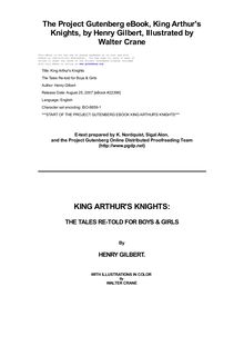 King Arthur s Knights - The Tales Re-told for Boys & Girls