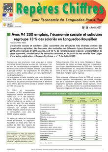 Avec 94 200 emplois, l'économie sociale et solidaire regroupe 13 % des salariés en Languedoc-Roussillon