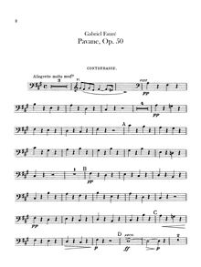 Partition Basses, Pavane, Op.50, F♯ minor, Fauré, Gabriel