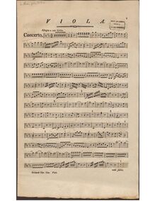 Partition altos, Cembalo Concerto en G minor, G minor, Reichardt, Johann Friedrich