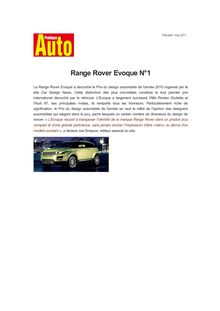 Range Rover Evoque N°1