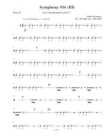 Partition Celesta, Symphony No.16, Rondeau, Michel