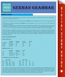 German Grammar (Speedy Study Guides)