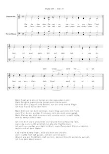 Partition Ps.119-8: Die lieben dein Gesetze, SWV 224, Becker Psalter, Op.5