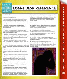DSM-5 Desk Reference (Speedy Study Guides)