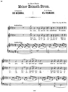 Partition , Do Niemna, 4 Sonnets, Cztery sonety ; Четыре сонета Мицкевича ; Vier Sonette von A. Mickiewicz