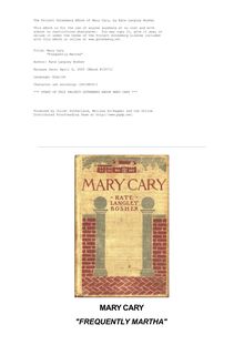 Mary Cary - "Frequently Martha"