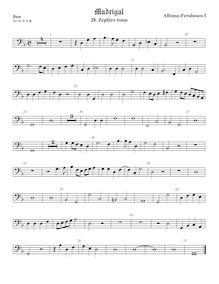 Partition viole de basse, Madrigali a 5 voci, Libro 2, Ferrabosco Sr., Alfonso par Alfonso Ferrabosco Sr.