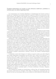 1 Évolution diachronique de l occitan et textes littéraires ...