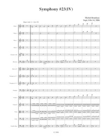 Partition I, Allegro Assai, Symphony No.23, F major, Rondeau, Michel