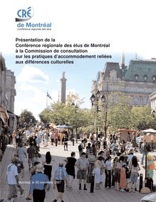 Présentation de la Conférence régionale des élus de Montréal à la ...