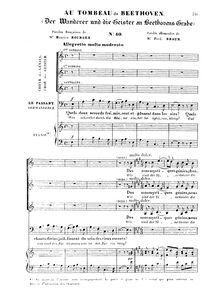 Partition complète, Der Wanderer und die Geister an Beethovens Grabe